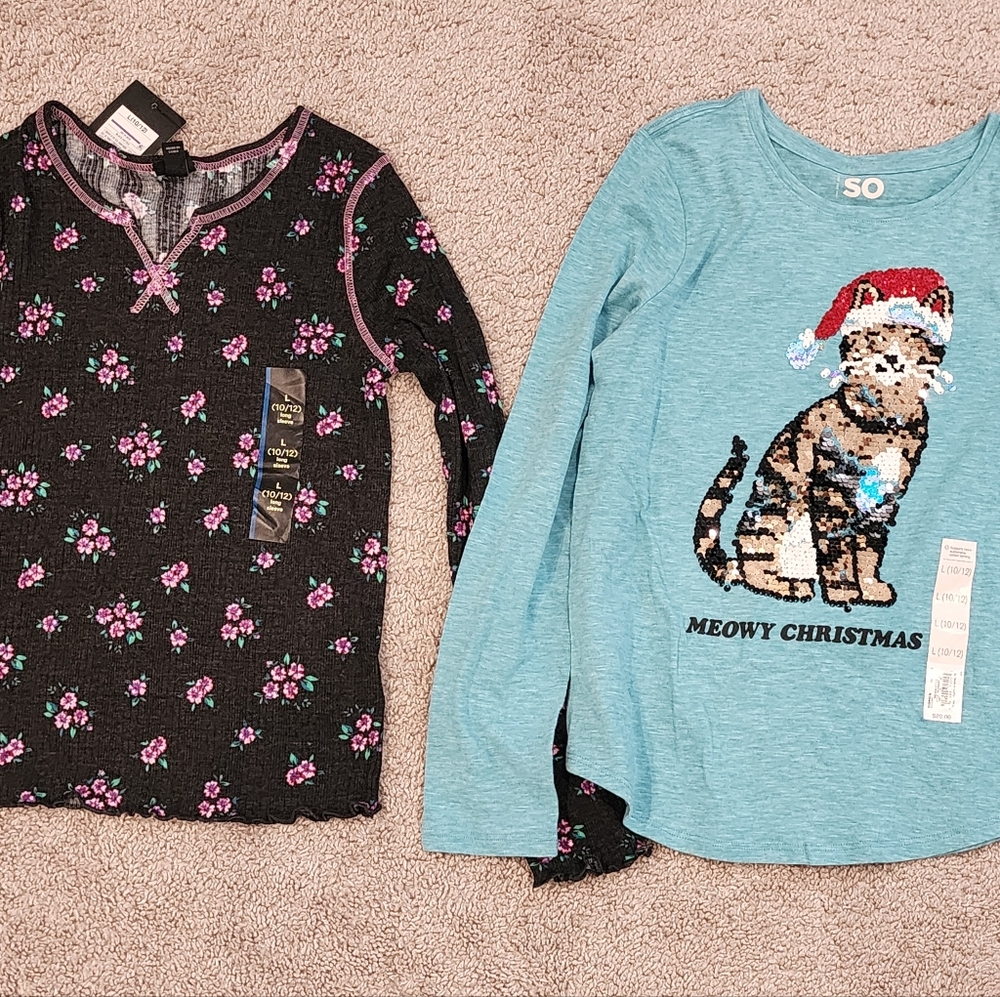 Girls 2 long sleeve shirt